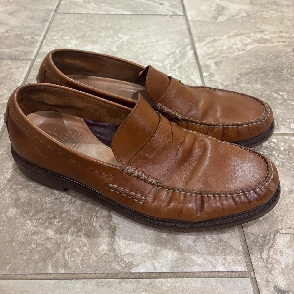 Cole Haan Mens American Classics Penny Loafer British Tan Leather C38740 11.5 M